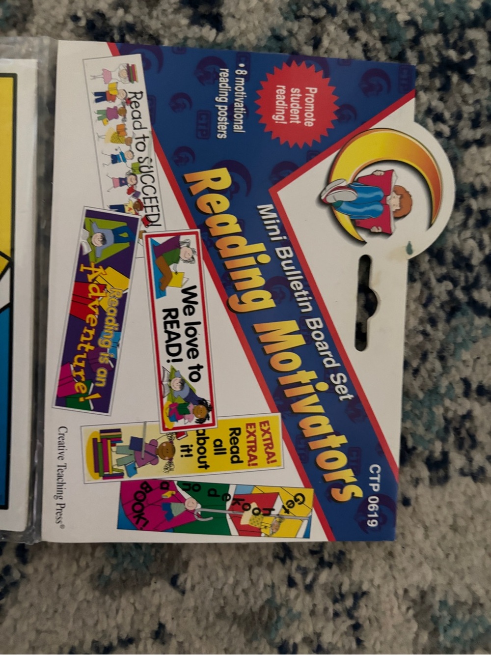 Creative Teaching Reading Motivation Posters with stick kids- NEW